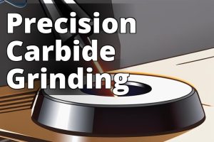 The featured image should contain a close-up shot of a carbide tool being ground on a carbide tool g