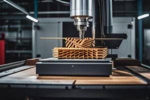 A CNC Swiss machining setup with an array of different materials