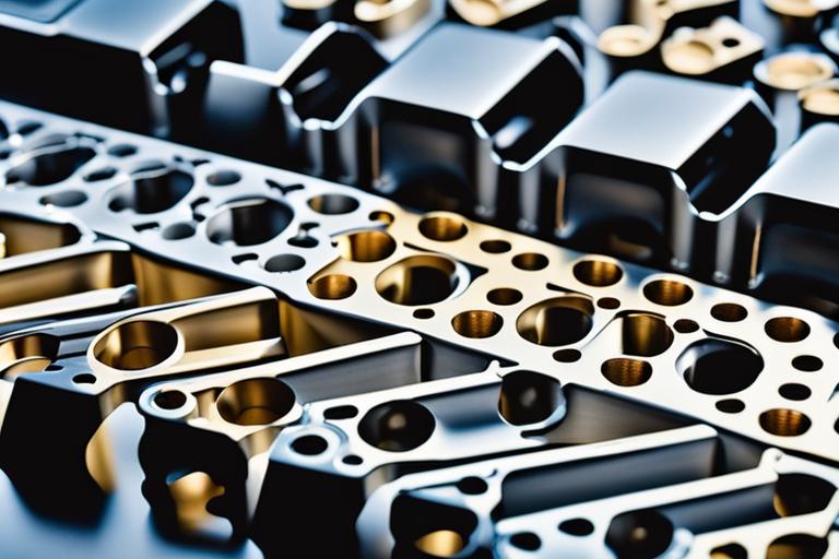 An image showing a close-up of precision CNC machined components