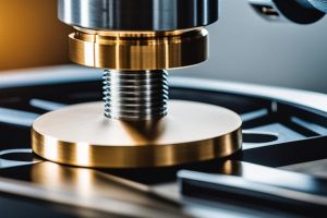 The featured image should contain a high-precision CNC machining process in action