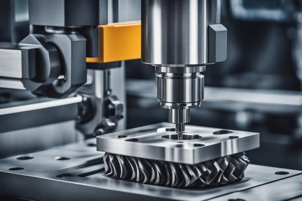 The featured image should be of a modern custom machining shop with advanced CNC machines and lathes
