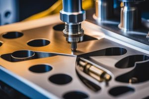 The featured image should contain a high-precision custom machining part being manufactured using Sw