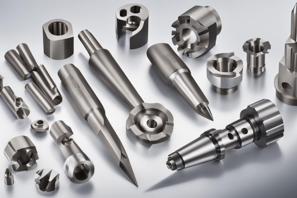 The featured image should contain a high-quality photograph of precision cutting tools used in Swiss