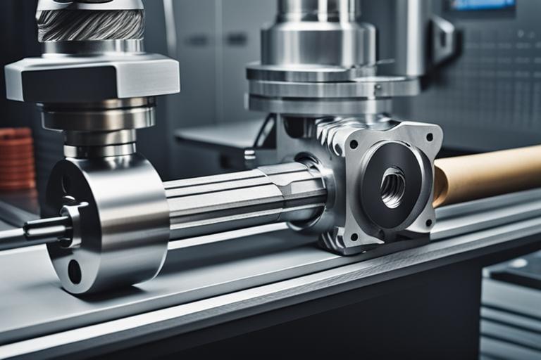 The featured image should contain a high-quality photograph showing precision CNC machining in actio