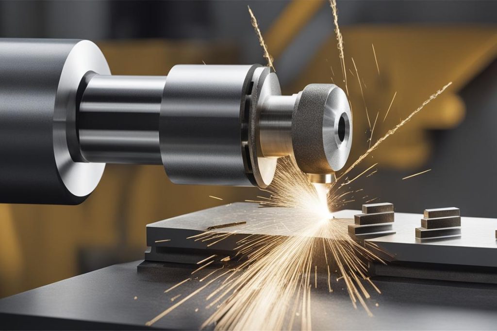 The featured image should contain a close-up shot of a lathe tool being precision ground